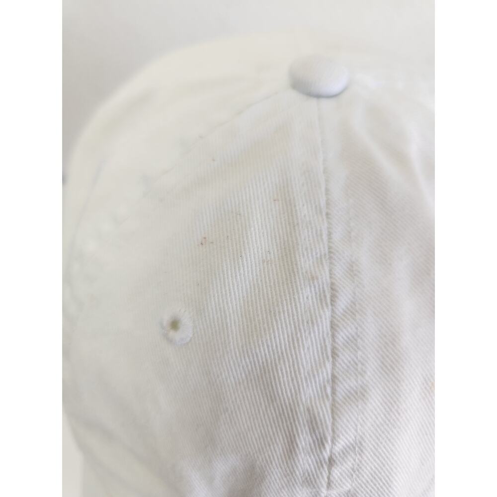 Vintage Polo Ralph Lauren White Hat One Size Unisex - Picture 9 of 9